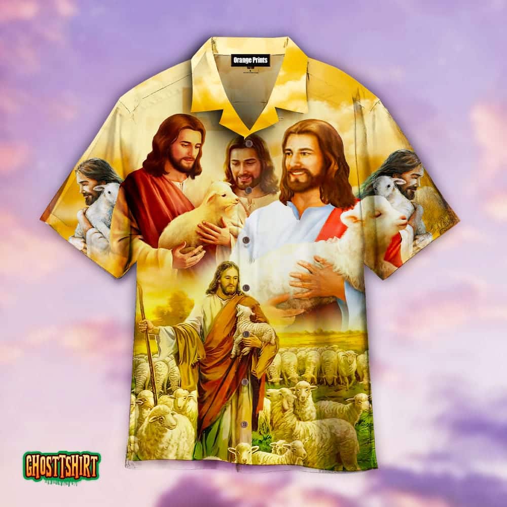 Jesus Save Animals Aloha Hawaiian Shirt