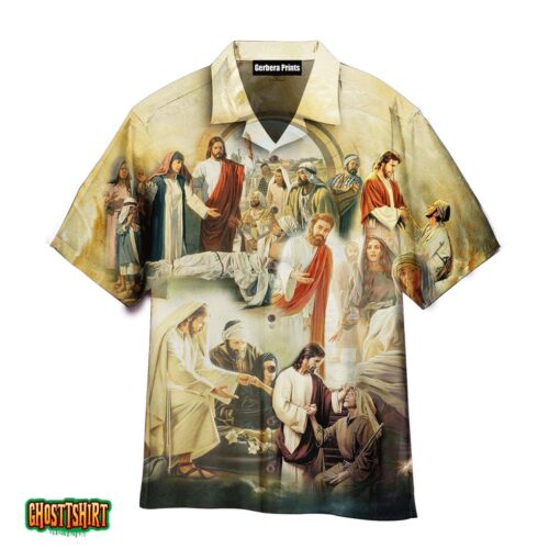 Jesus Saved My Life Peace Aloha Hawaiian Shirt