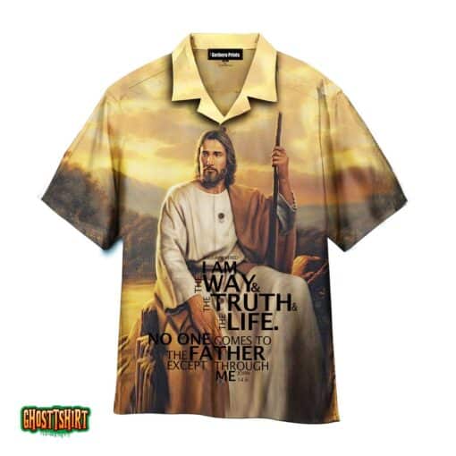 Jesus Way Truth Life Yellow Aloha Hawaiian Shirt