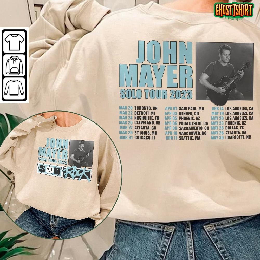 John Mayer 2023 Solo Tour Merch