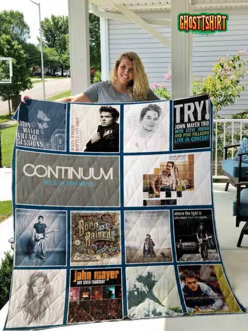 John Mayer v7 Quilt Blanket