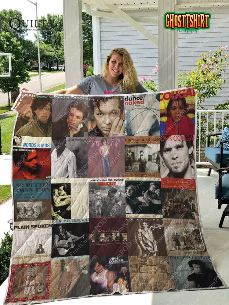 John Mellencamp Albums Quilt Blanket