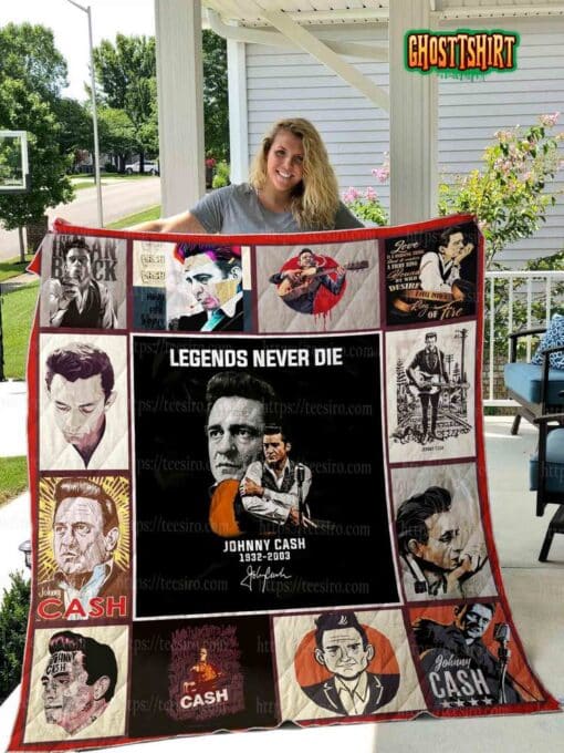 Johnny Cash Quilt Blanket