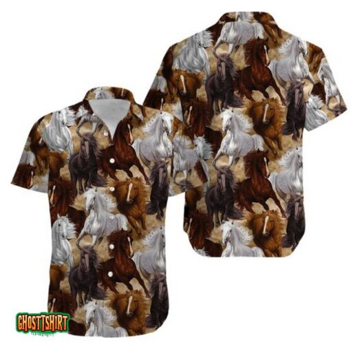 Kentucky Derby Horse Aloha Hawaiian Shirt