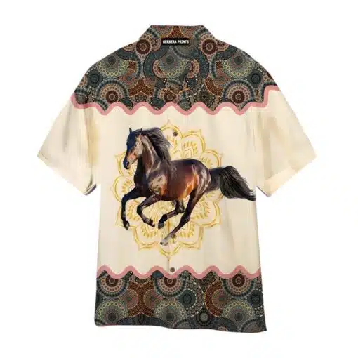 Kentucky Derby Horse Mandala Aloha Hawaiian Shirt