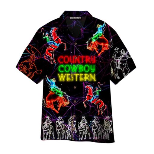 Kentucky Derby Horse Riding Cowboy Country Western Aloha Hawaiian Shirt