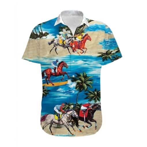Kentucky Derby Horse V2 Aloha Hawaii Shirt