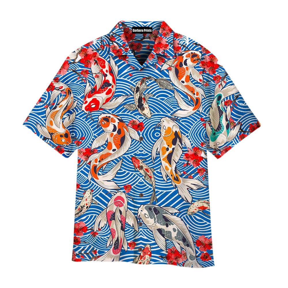 Koi Fish Aloha Hawaii Shirt For Men Women