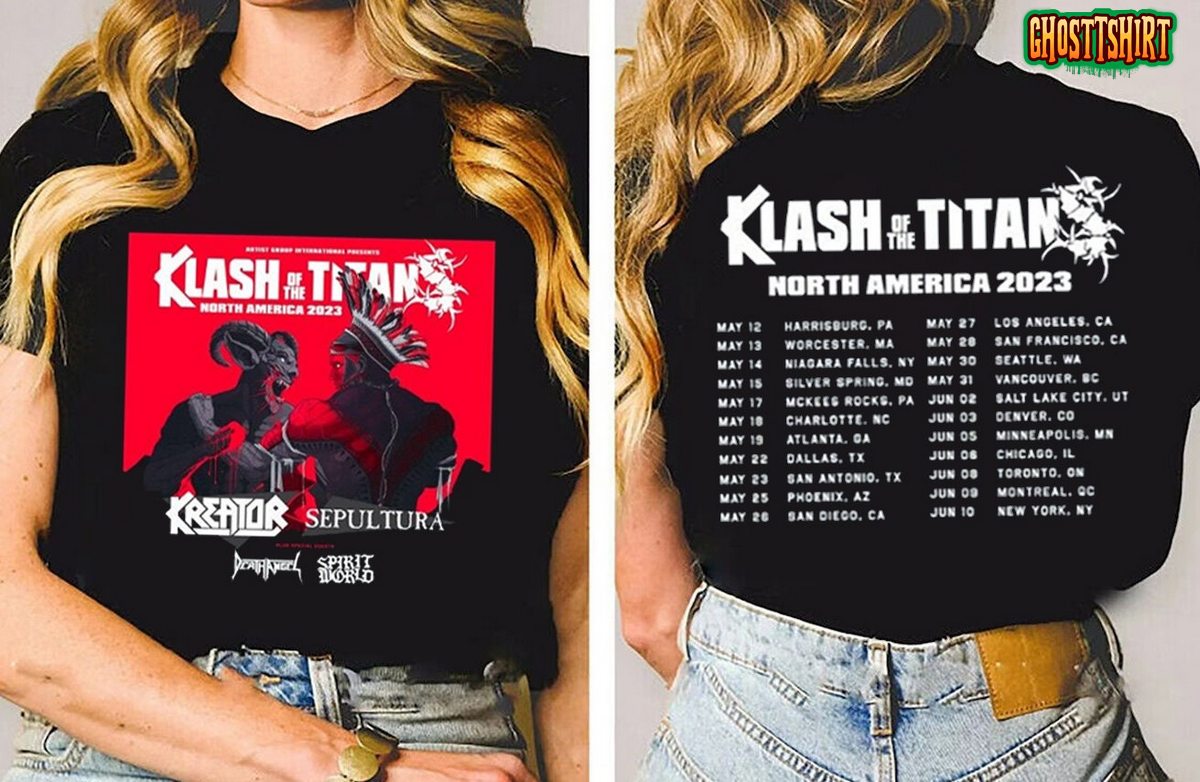 Kreator & Sepultura - Klash Of The Titans North America 2023 Tour T-Shirt