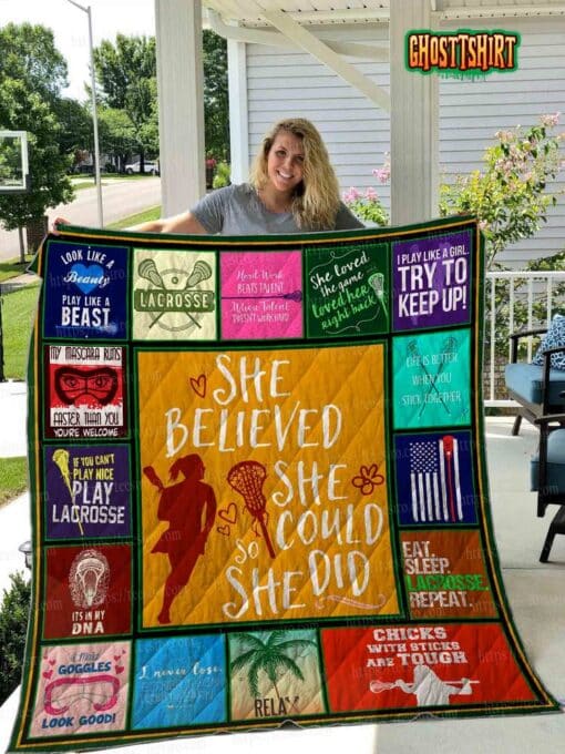 Lacrosse Quilt Blanket