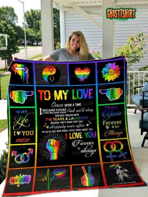 Lgbt To My Love Quilt Blanket