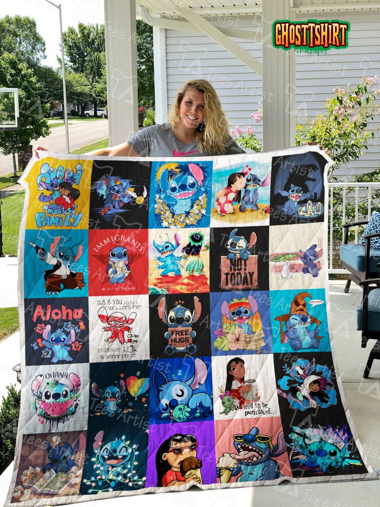 Lilo And Stitch Quilt Blanket