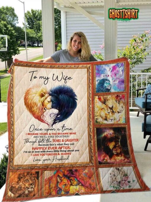 Lion- Wife Quilt Blanket
