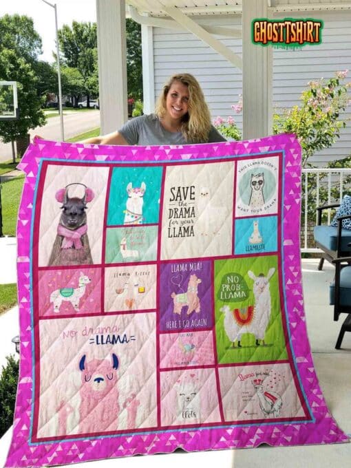 Llama Quilt Blanket