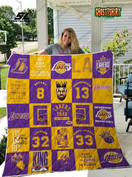 Los Angeles Lakers Quilt Blanket