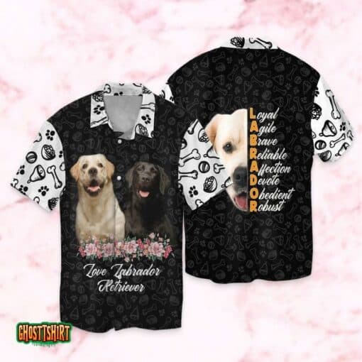 Love Labrador Retriever Aloha Hawaiian Shirt