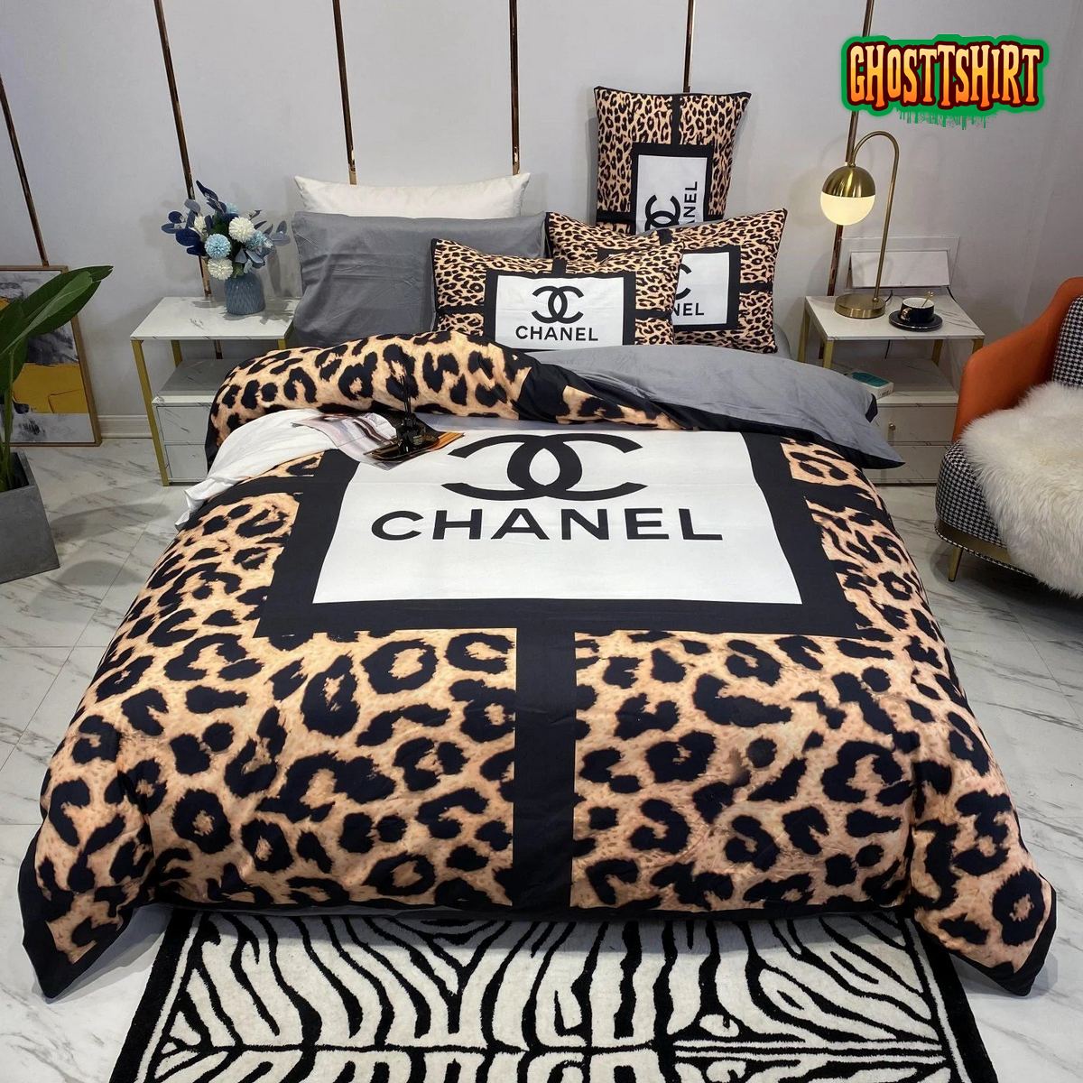 Luxury CN Chanel Type 03 Bedding Sets Duvet Cover Luxury Brand Bedroom Sets