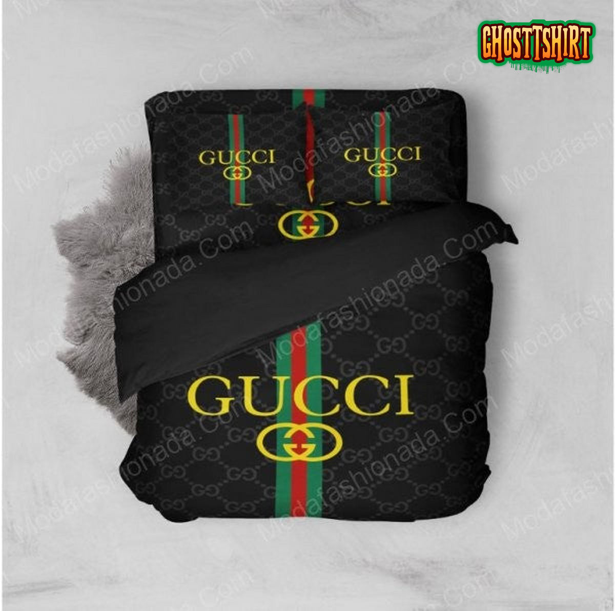 Luxury Gucci Logo Fashion Brands 41 Bedding Set