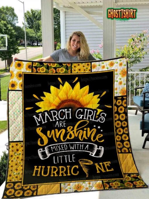 March Girls Quilt Blanket