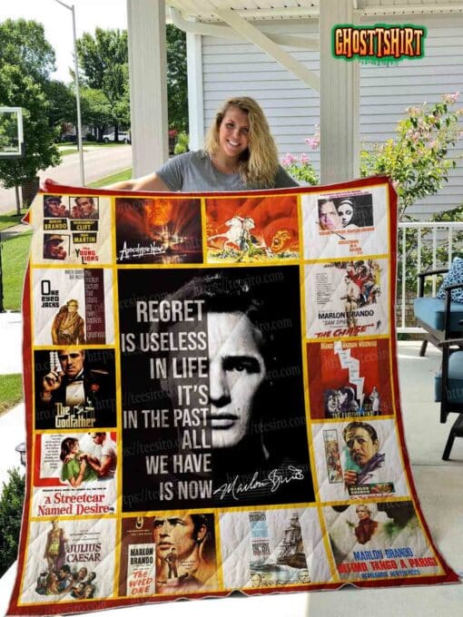 Marlon Brando Quilt Blanket