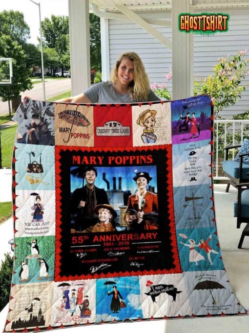 Mary Poppins v2 Quilt Blanket