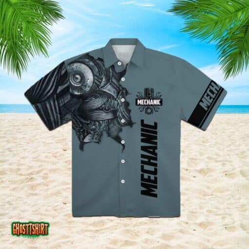 Mechanic Tattoo Aloha Hawaiian Shirt