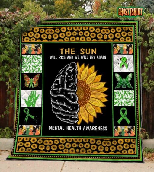 Mental H Ealth Quilt Blanket