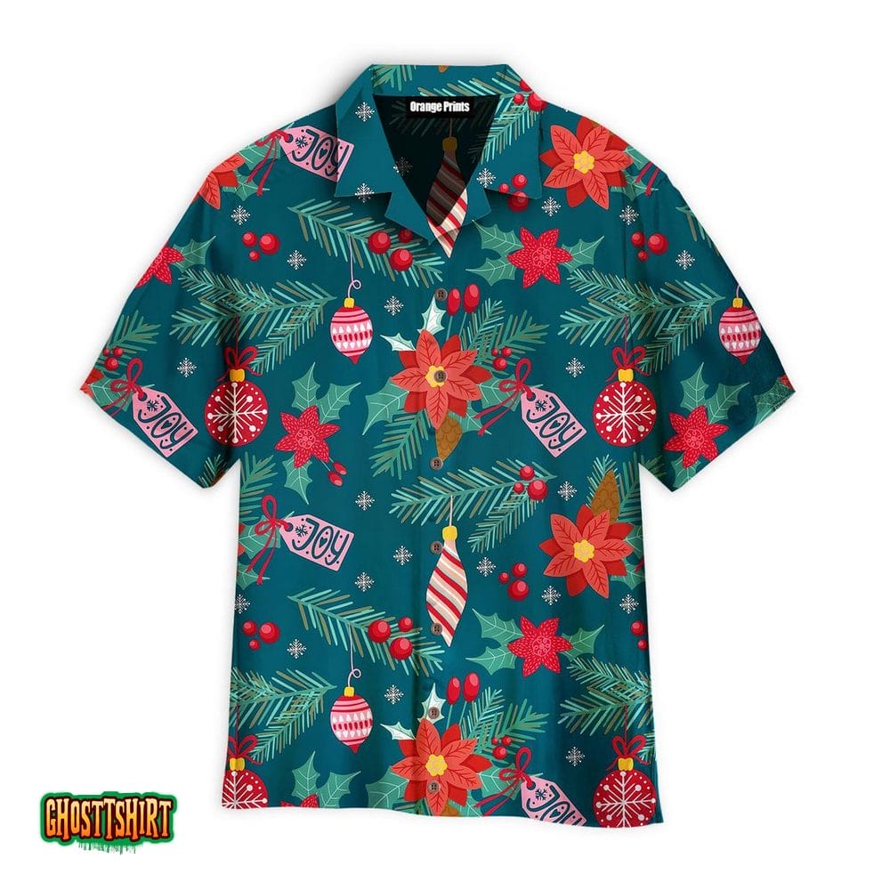Merry Christmas Pattern Aloha Hawaiian Shirt