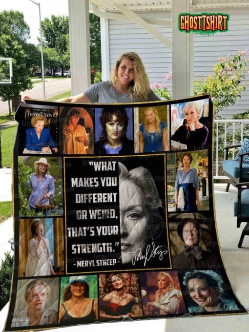 Meryl Streep Quilt Blanket