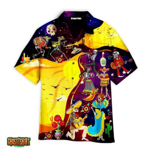 Mexican Skull Day Of The Dead Aloha Hawaii Shirt For Men Women