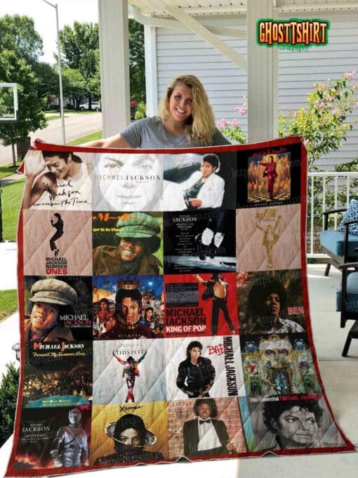 Michael Jackson v4 Quilt Blanket