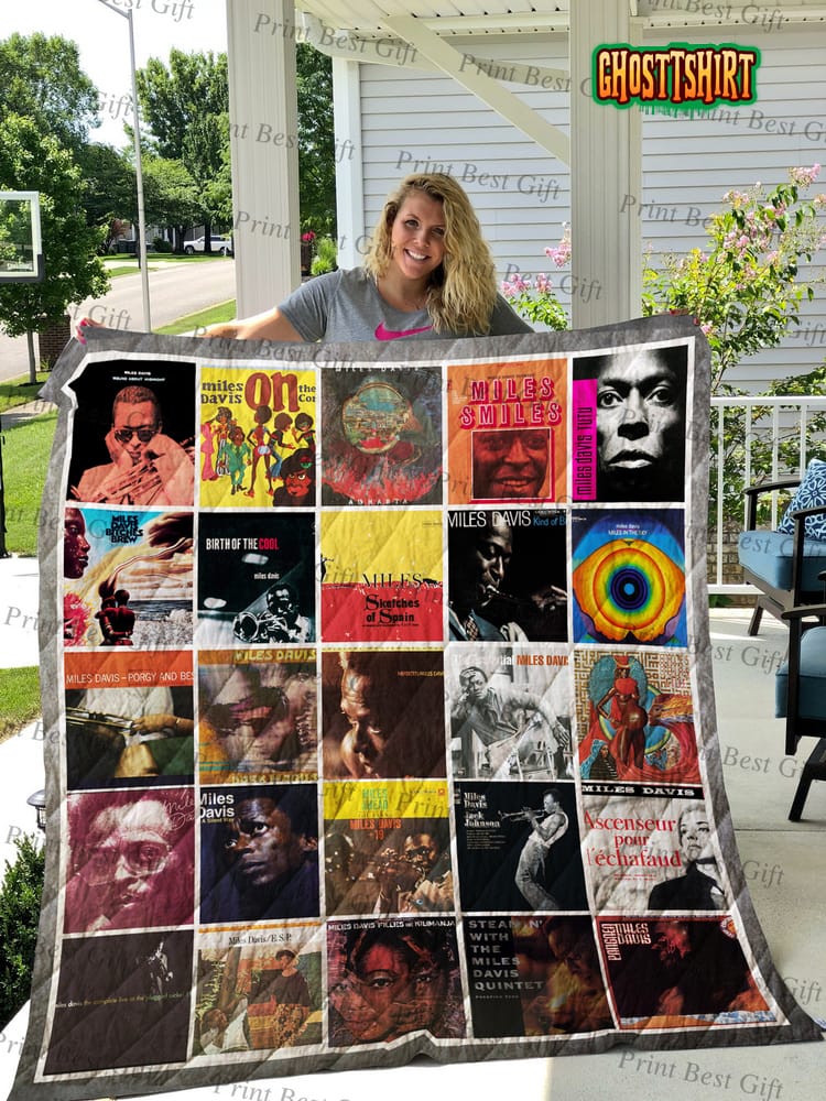 Miles Davis Albums Cover Poster v2 Quilt blanket
