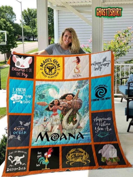 Moana v3 Quilt Blanket