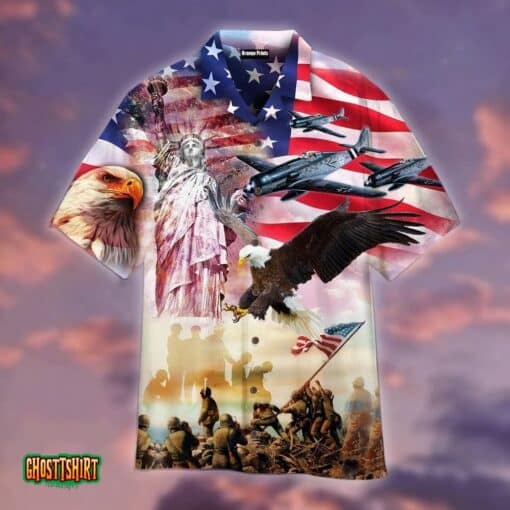 Momerial Day Honor The Fallen Aloha Hawaiian Shirt