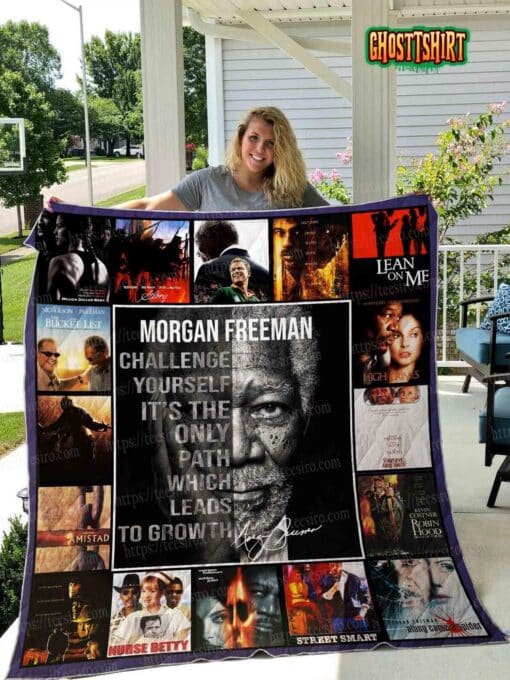 Morgan Freeman Quilt Blanket
