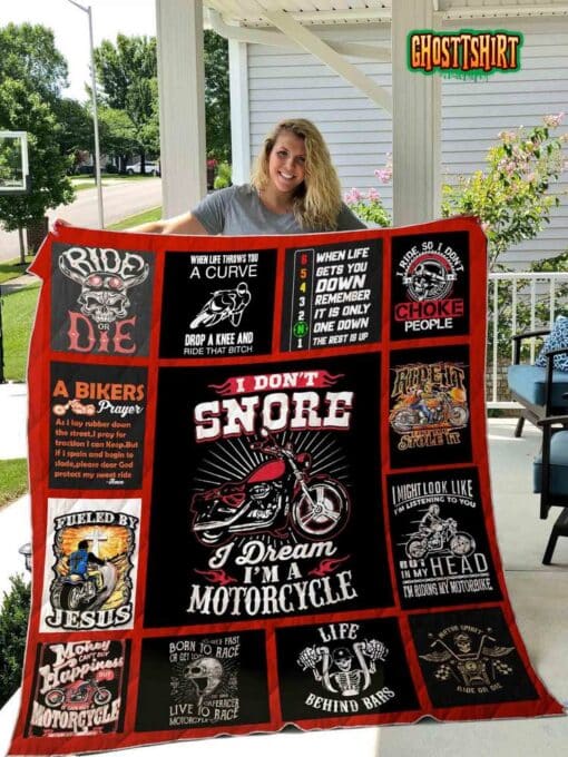 Motorcycles Printed Blanket