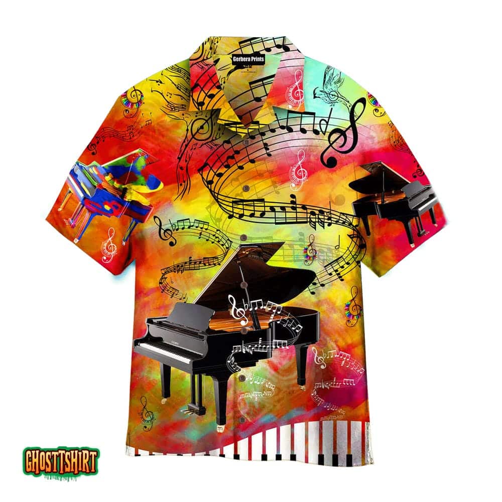 Music Staves Guide You To The World Piano Lovers Aloha Hawaiian Shirt