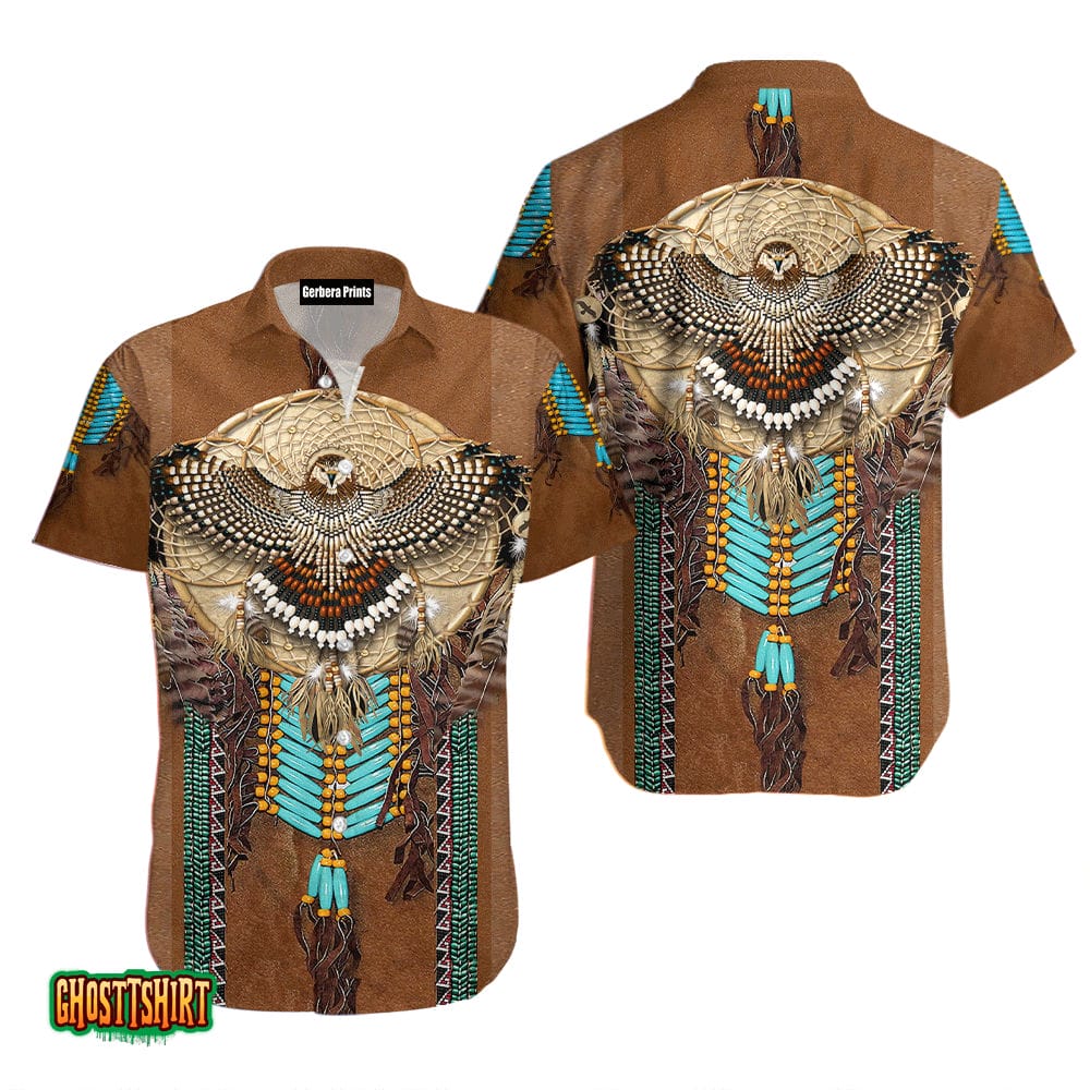 Native America Eagle Pattern Aloha Hawaiian Shirt