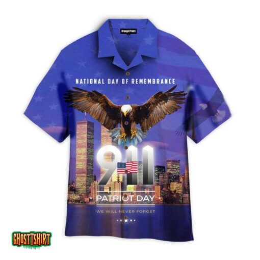Never Forget 911 Memorial Aloha Hawaiian Shirt