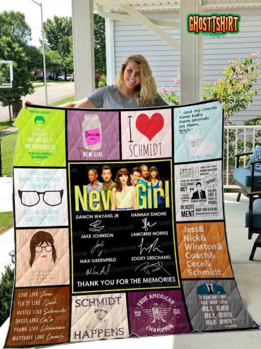 New Girl Quilt Blanket