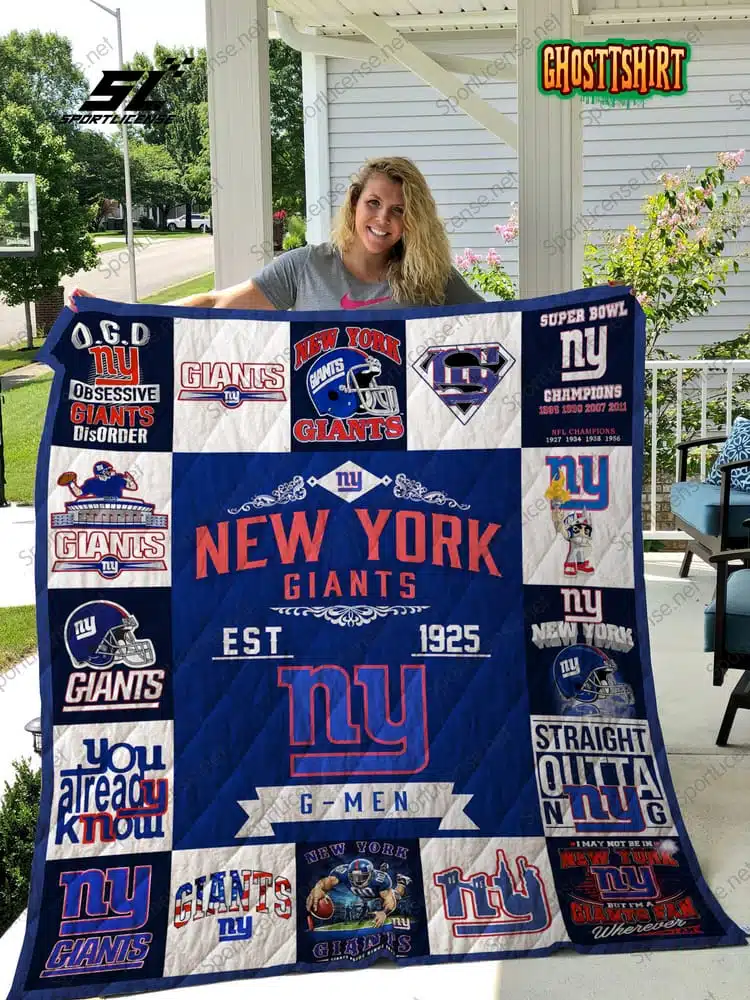 New York Giants v3 Quilt Blanket