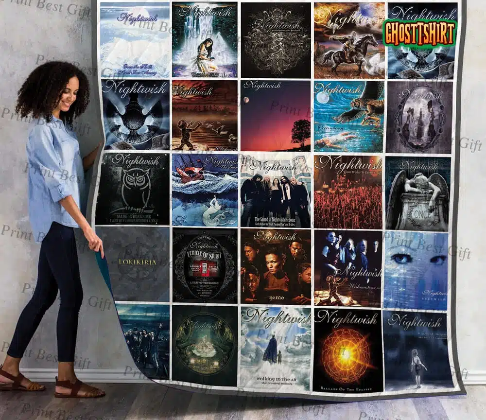Nightwish Albums Cover Poster Quilt blanket Ver 2