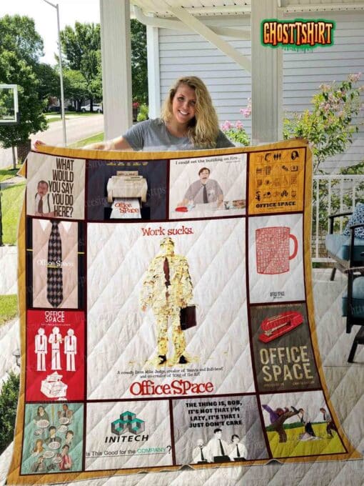 Office Space Quilt Blanket