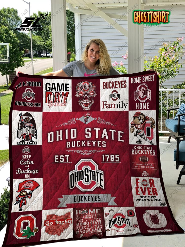 Ohio State Buckeyes Quilt Blanket Ohio State Buckeyes Quilt Blanket