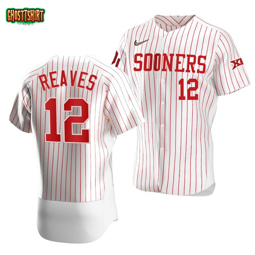 Oklahoma Sooners Austin Reaves White College Baseball Jersey