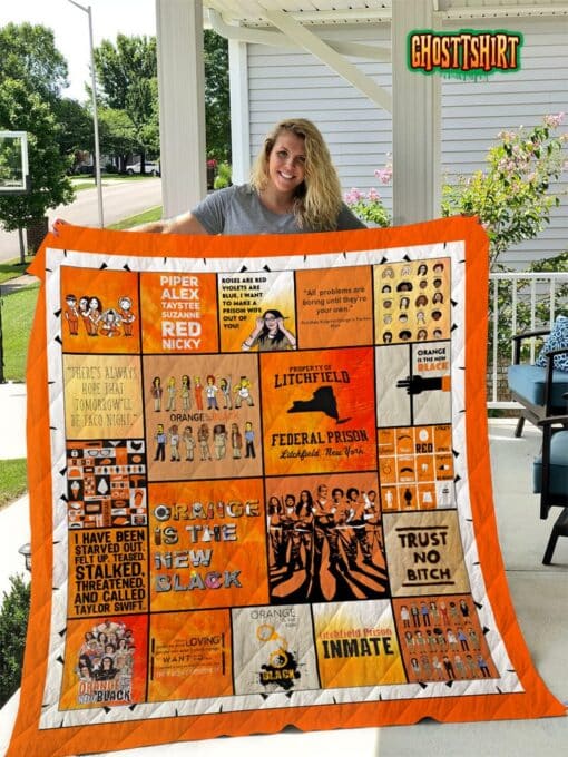Orange Is The New Black V2 Quilt Blanket
