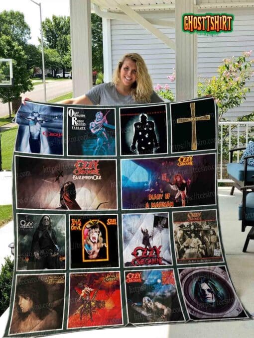 Ozzy Osbourne v2 Quilt Blanket