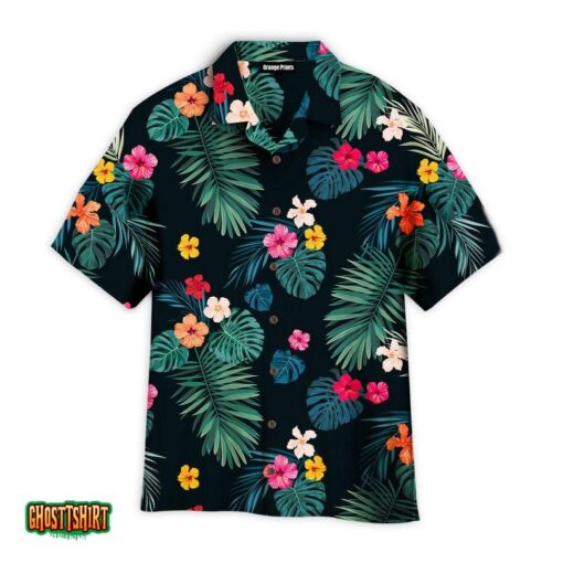 Palm Tree Tropical Pattern Aloha Hawaiian Shirt