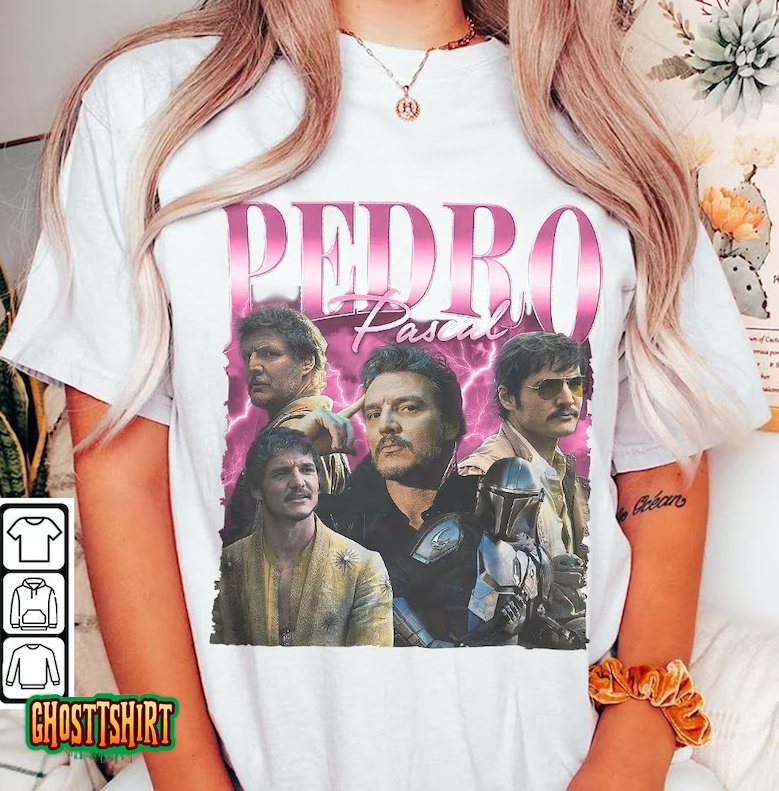 Pedro Pascal 90s Bootleg Classic Graphic T-Shirt