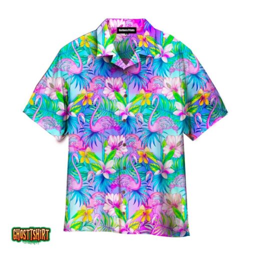 Pink Flamingo Tropical V2 Aloha Hawaii Shirt